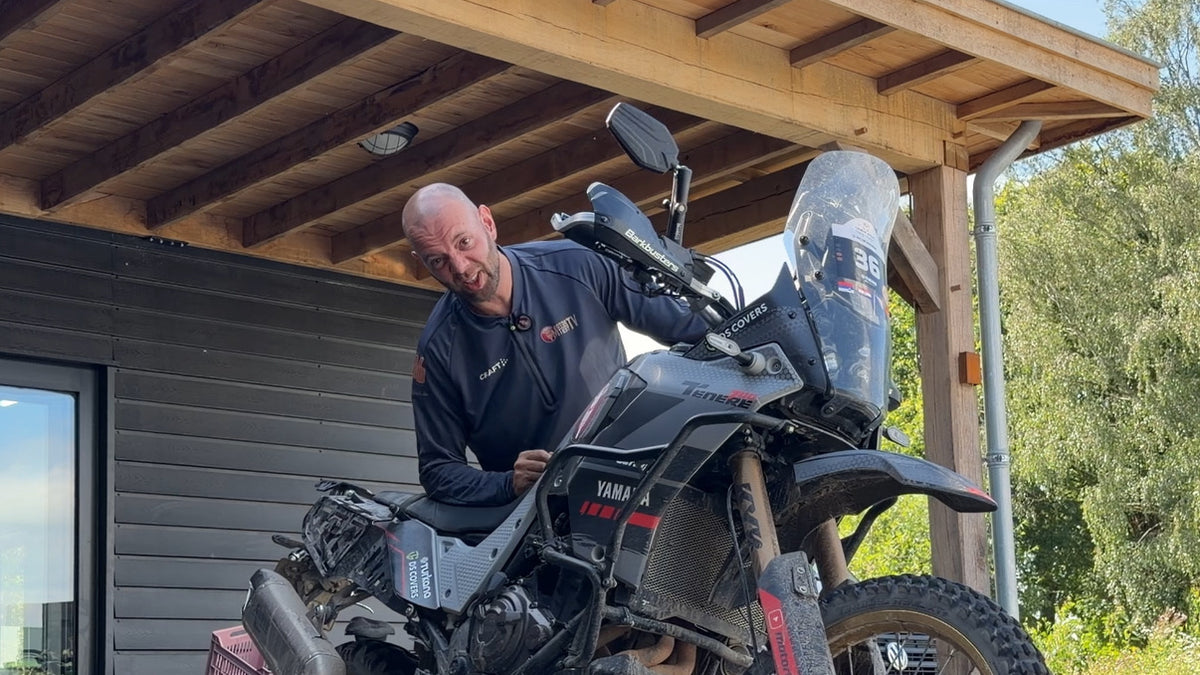 Peter with muddy Yamaha Ténéré 700 (MTTV alternate hero)
